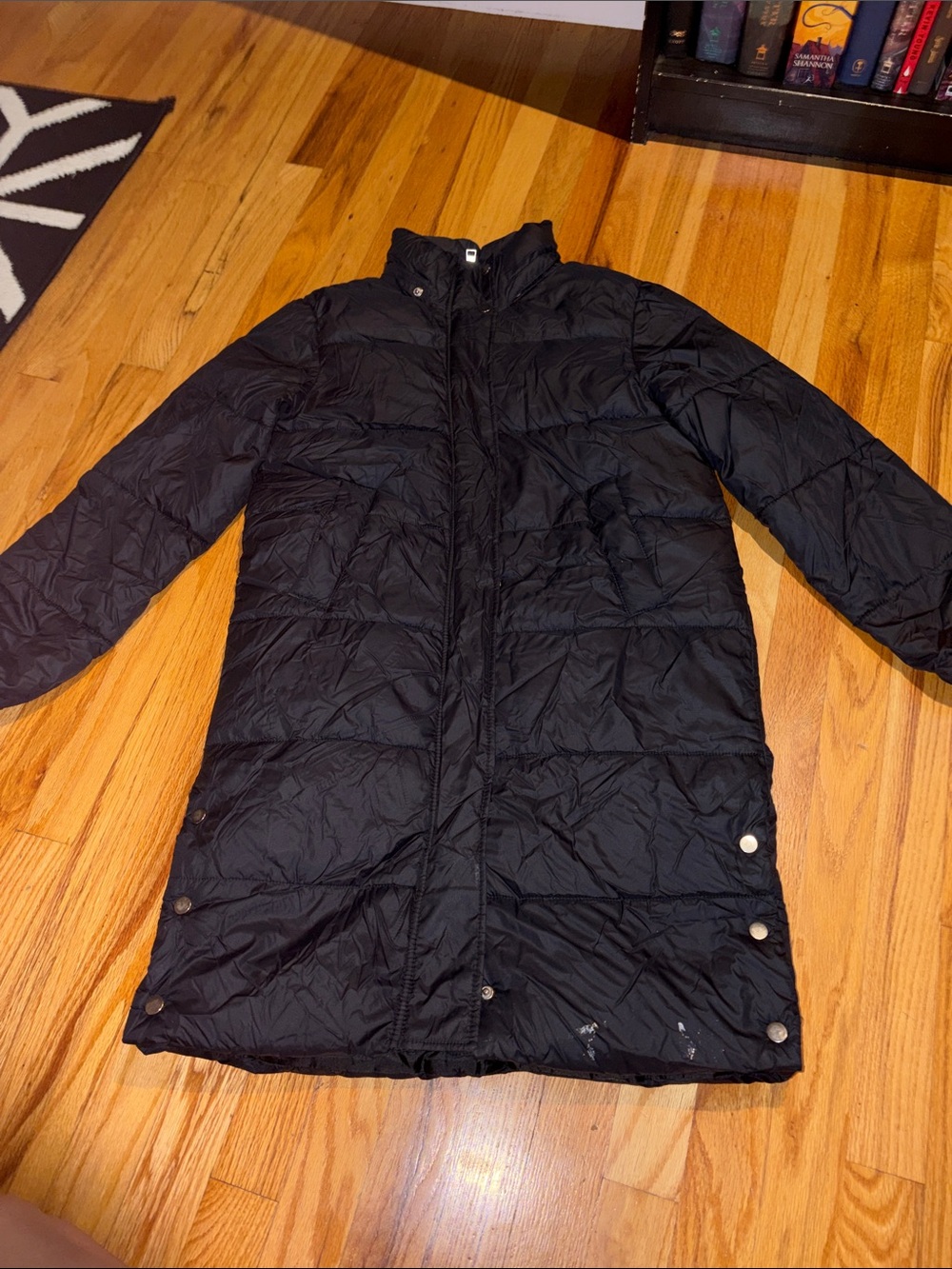 H&M Black Long Puffer Coat for Kids
